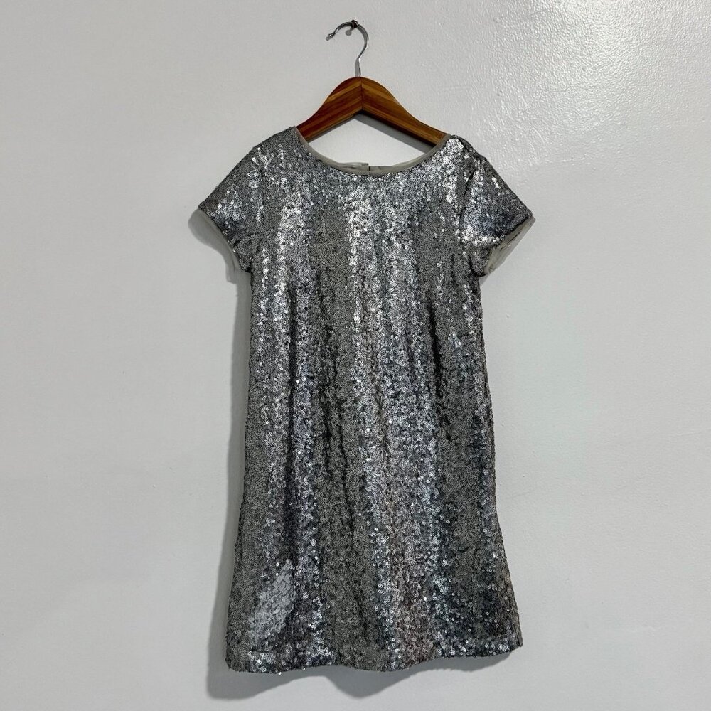 Gap Silver Sequin Dress